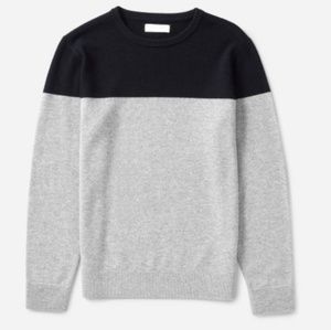 Everlane colorblock cashmere crew